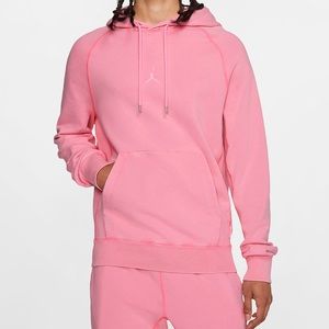 Nike Jordan Wings Fleece Pullover Hoodie Digital Pink